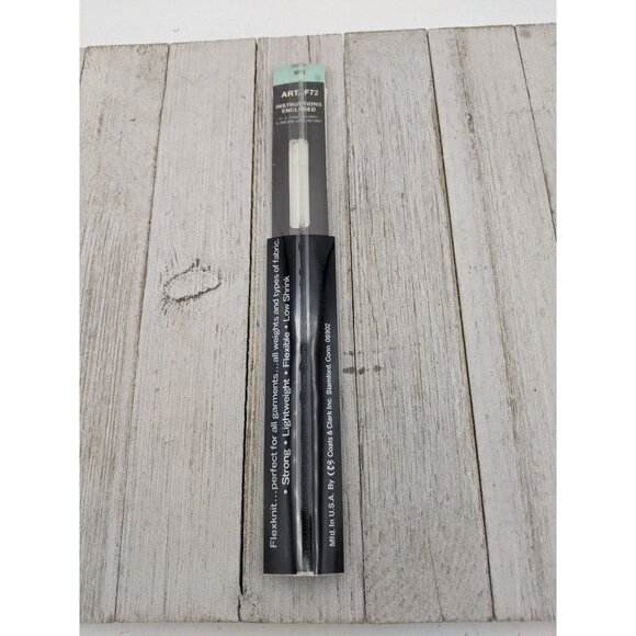 Vintage J&P Coats Flex Knit All Purpose Zipper 18" White 1 - Picture 4 of 4